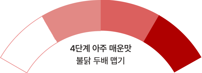 4단계 아주 매운맛 불닭 두배 맵기